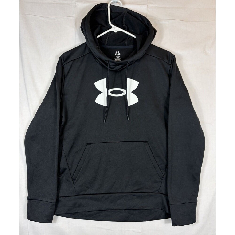 Under Armour Hoodie L/S Fleece Big Logo Style 1389286 Black Women’s Small
